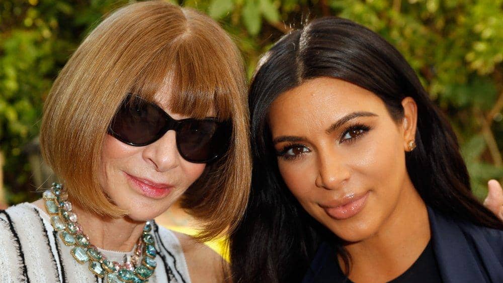 Anna Wintour dan Kim Kardashian (Getty Image/Jeff Vespa via nickiswift.com)