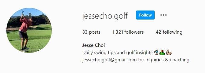 Instagram.com/Jessechoigolf