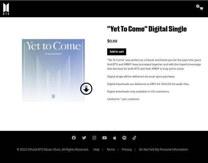 Official BTS Music Store