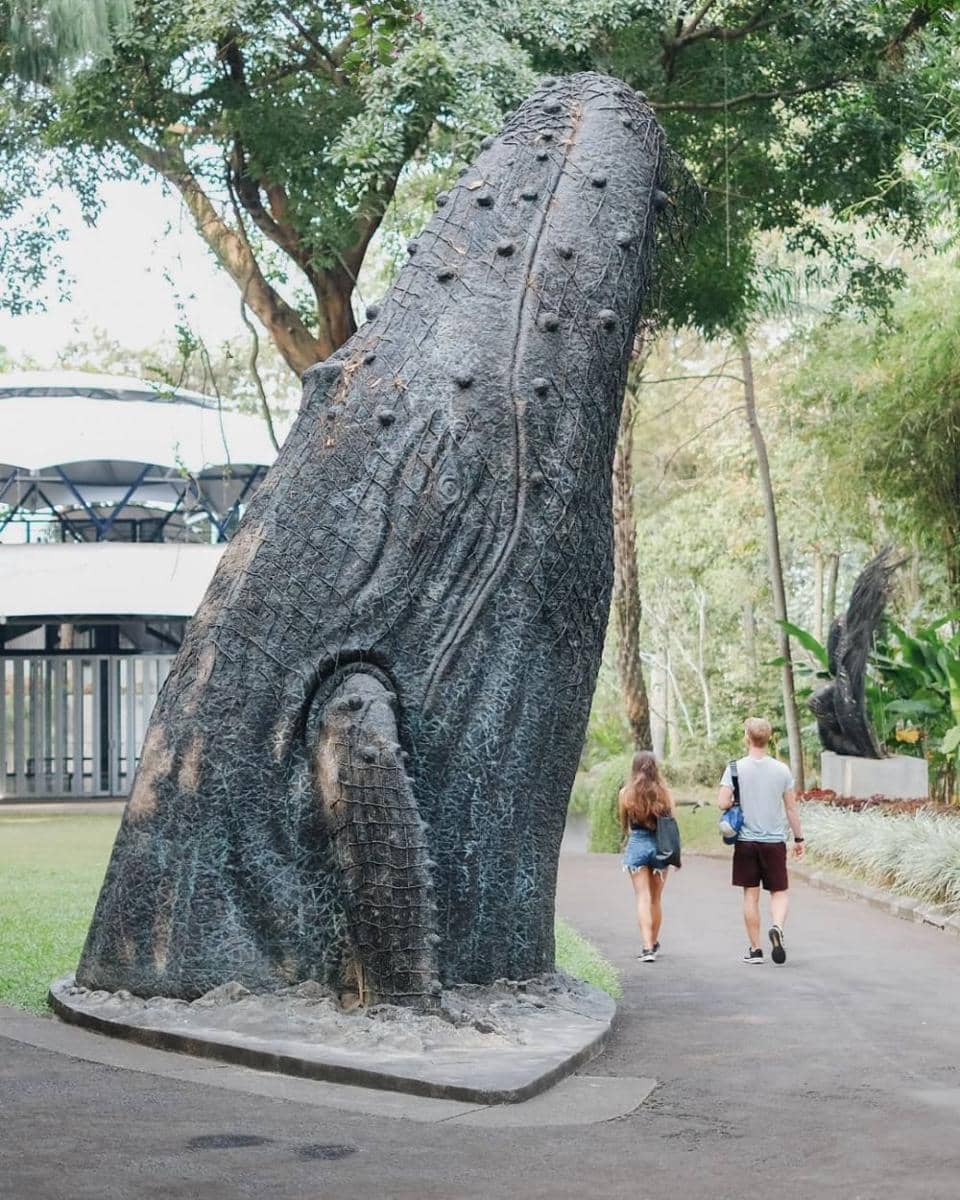 Salah satu instalasi yang terdapat di Nuart Sculpture Park