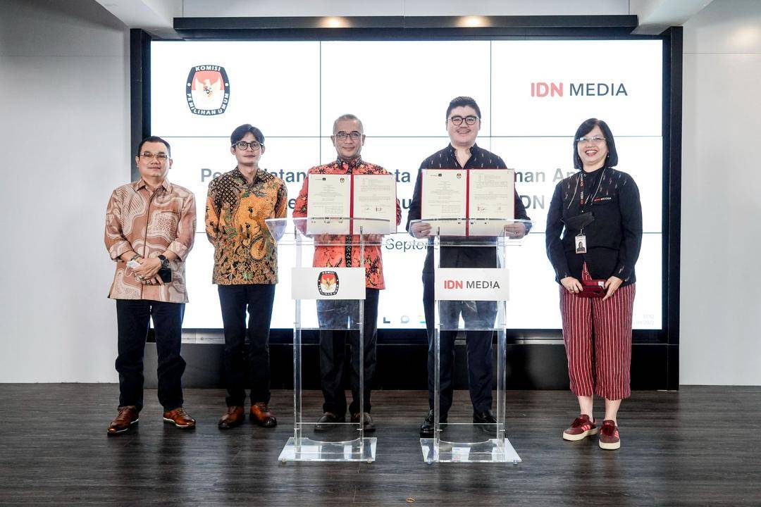 IDN Media dan KPU Resmikan Kerja Sama untuk Sukseskan Pemilu 2024