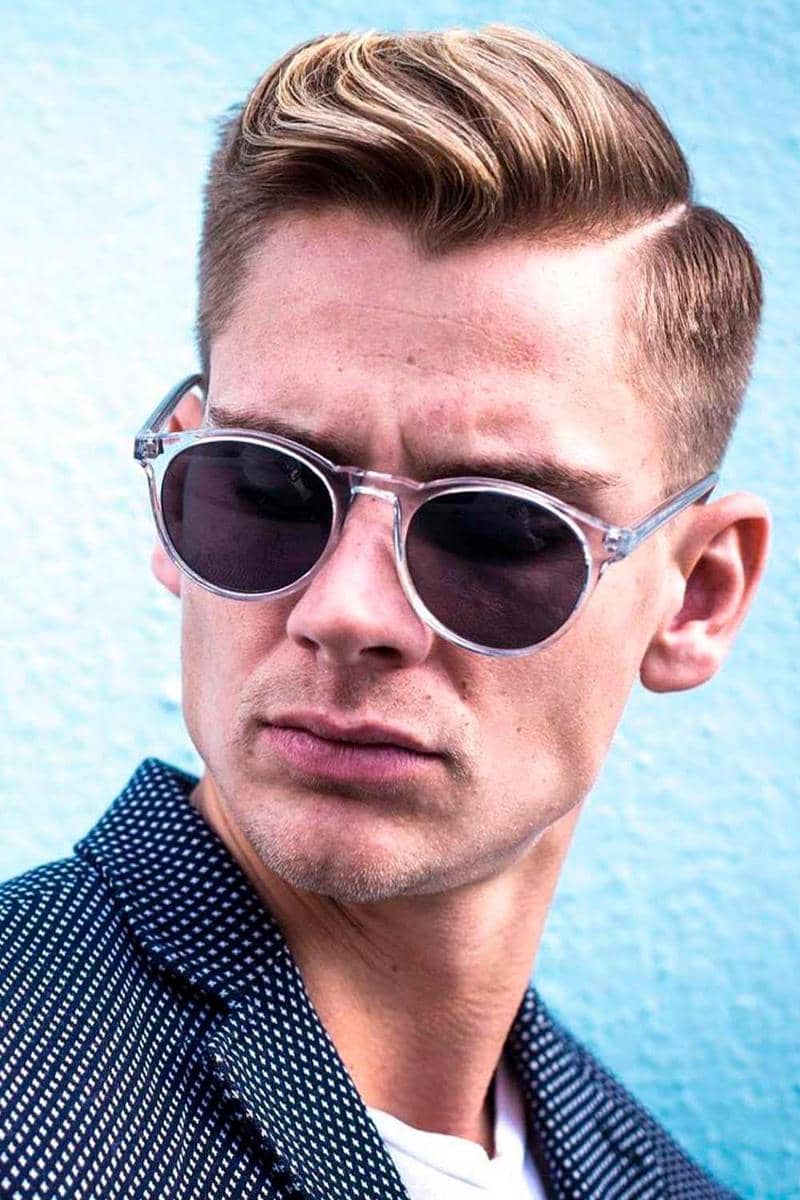 Side Part untuk wajah oval