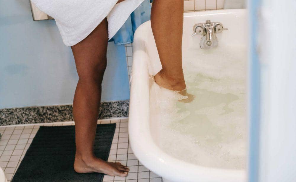 Ilustrasi rendam kaki