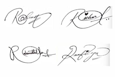 Contoh Tanda Tangan Huruf R yang Simpel tapi Keren | Popbela.com