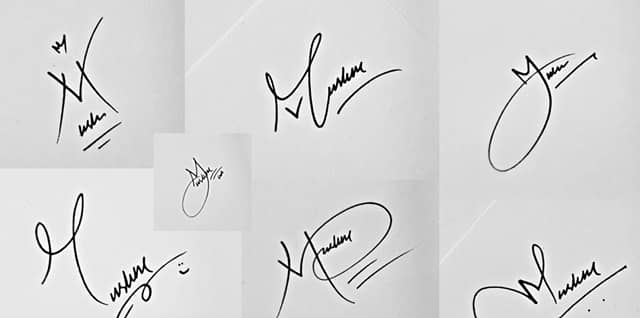 Contoh Sign Razmi Contoh Tanda Tangan Huruf M yang Estetik dan Keren | Popbela.com