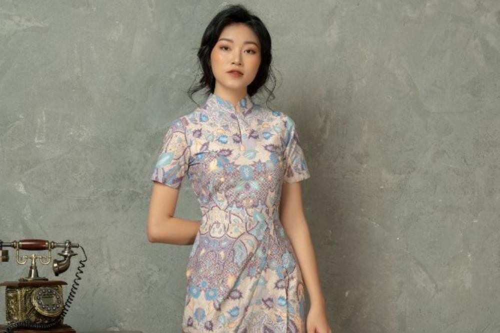 12 Style Dress Batik Selutut Terbaru nang Canggih terus Modern
