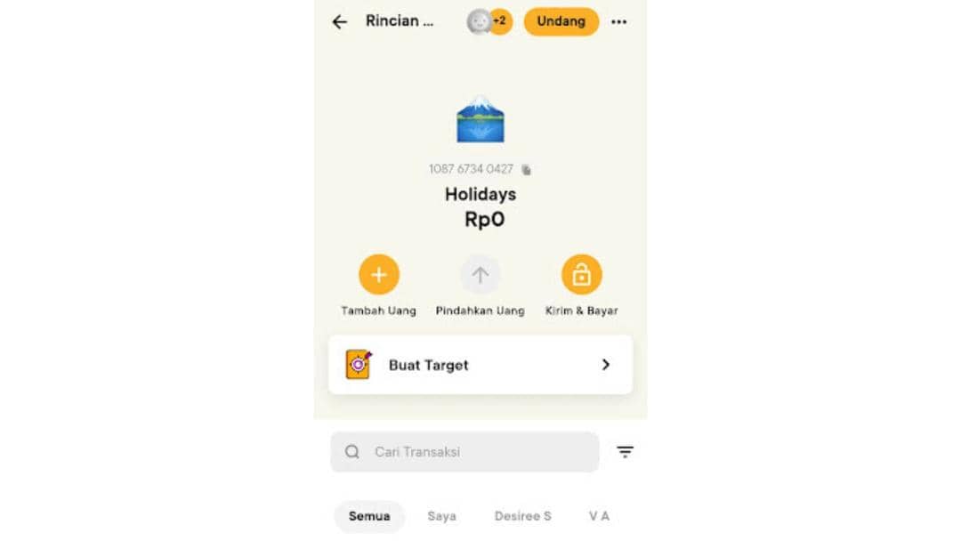 Ilustrasi Kantong Bersama di aplikasi Jago (Dok. Bank Jago)