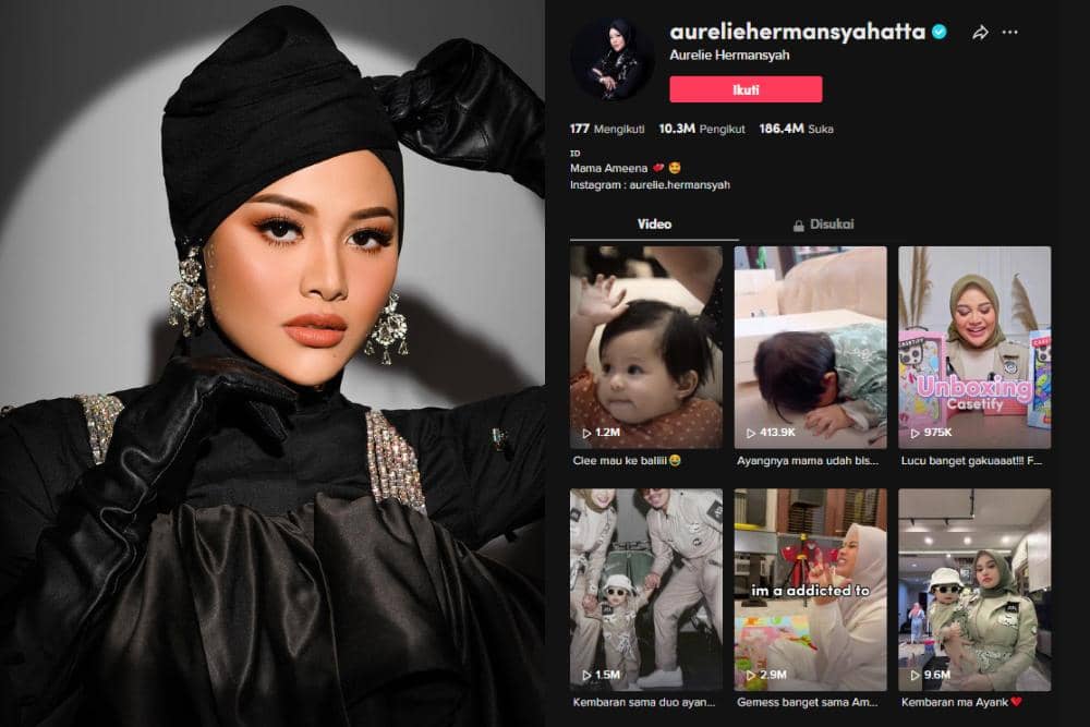 instagram.com/aurelie.hermansyah & tiktok.com /@aureliehermansyahatta