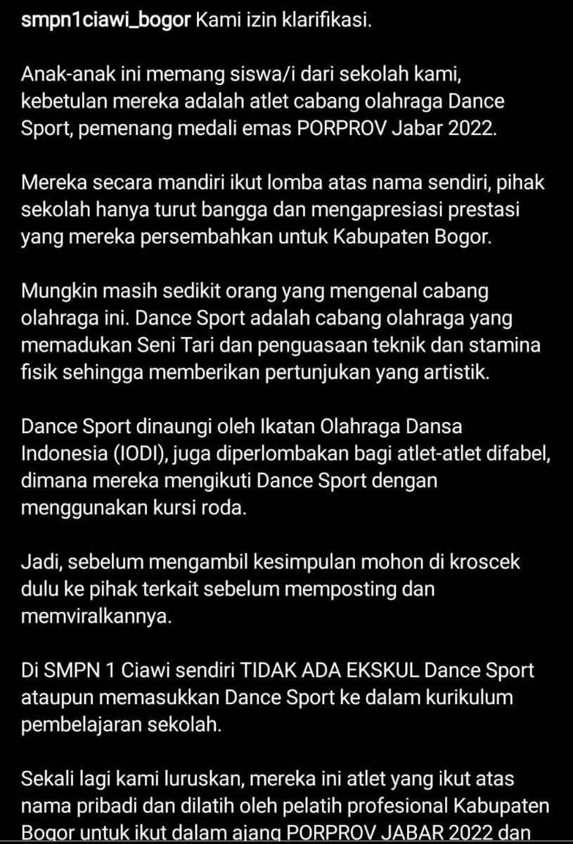 Instagram/@smpn1ciawi_bogor