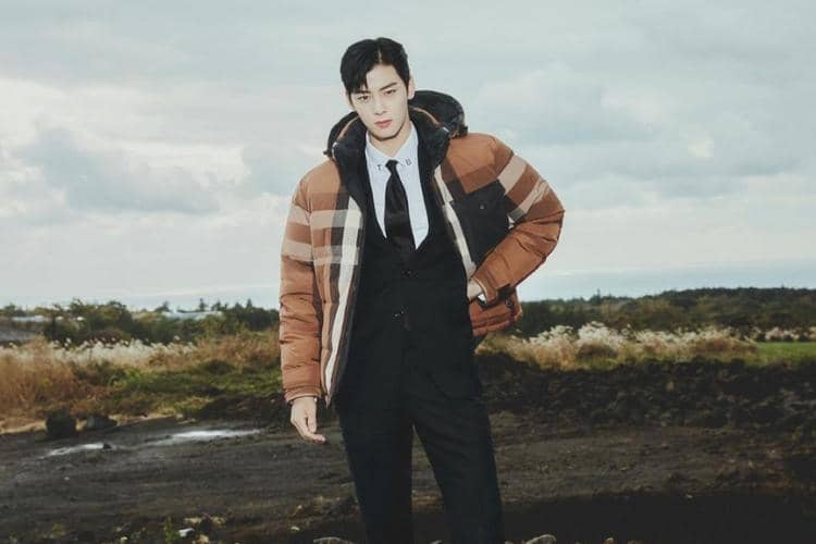 Pesona Wajah Imut Cha Eunwoo dengan Tampilan yang Fierce 