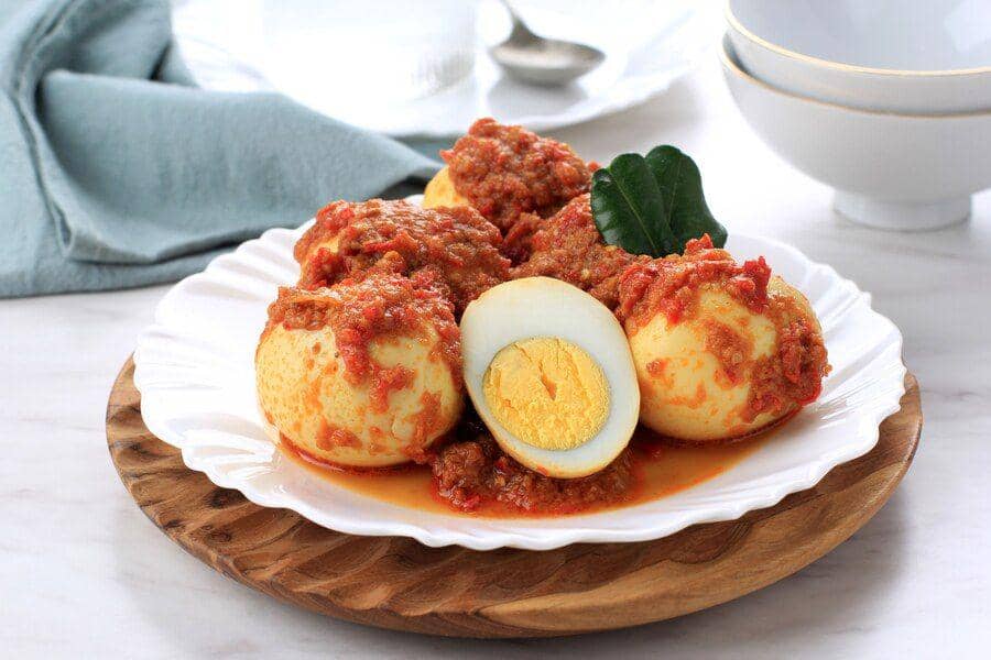 Ilustrasi telur balado (freepik.com/ikarahma)