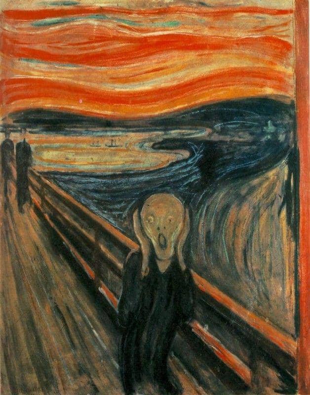 Lukisan The Scream karya Edvard Munch