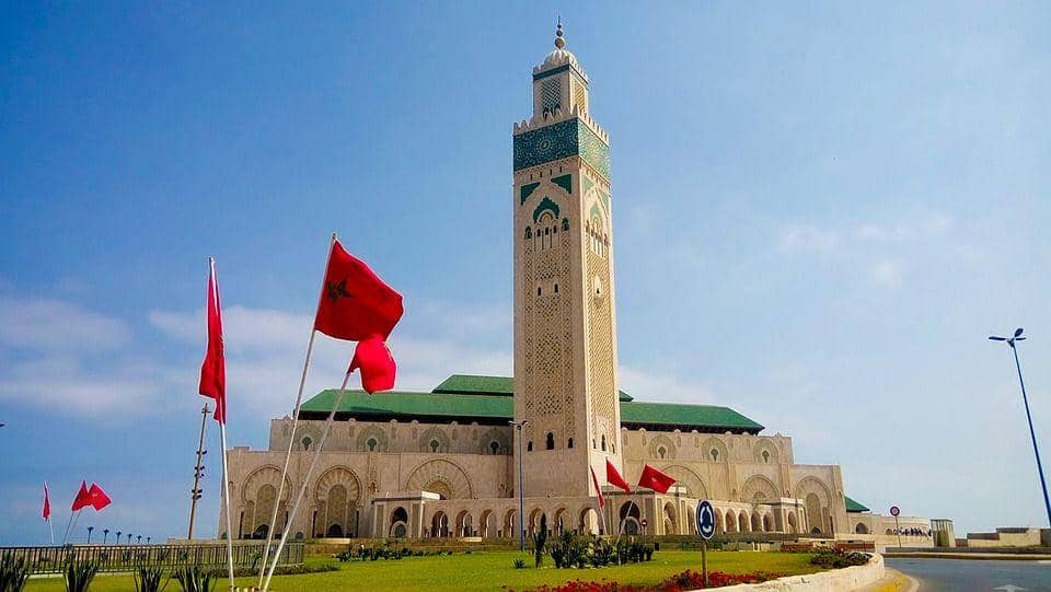 Potret Masjid Hasan II di Casablanca, Maroko (pixabay.com/moraycf)
