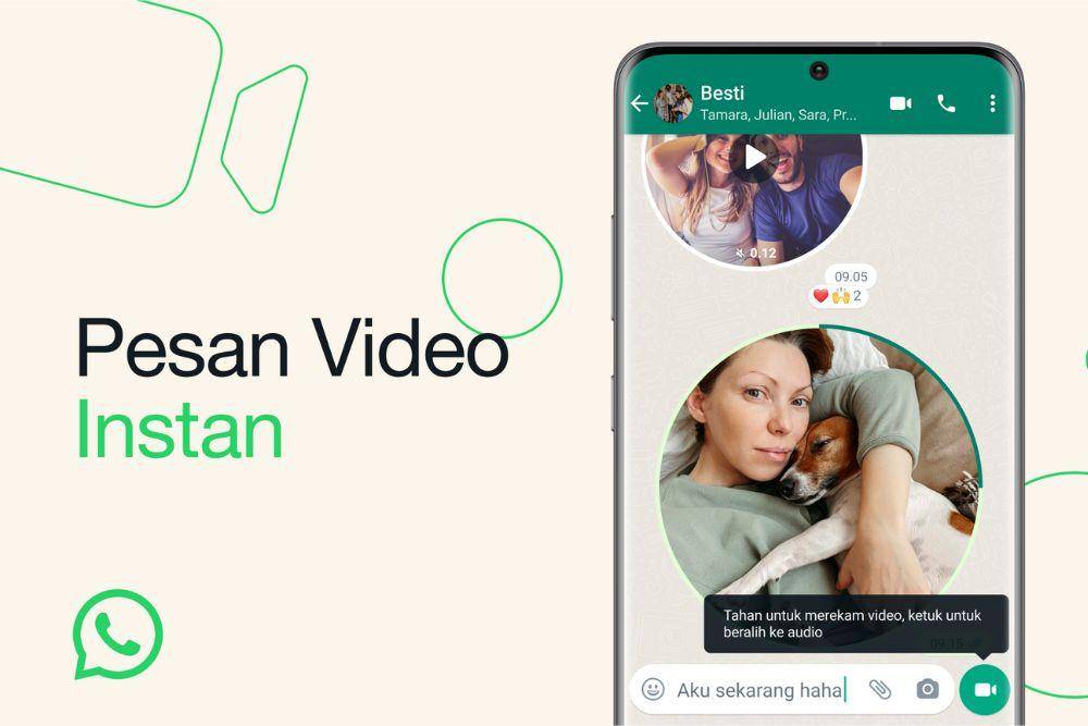 WhatsApp Luncurkan Pesan Video Instan, Tanggapi Pesan Secara Realtime