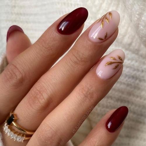 Inspirasi Burgundy Nail Art yang Elegan