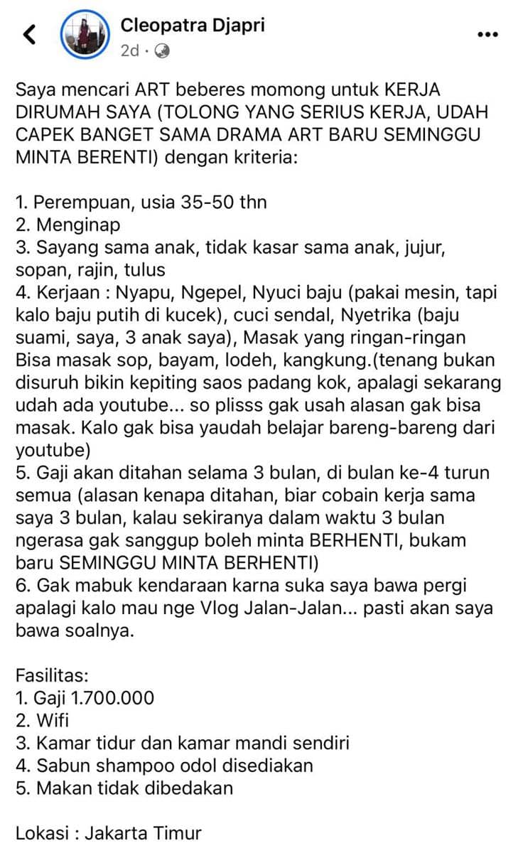 Facebook.com/Cleopatra Djapri