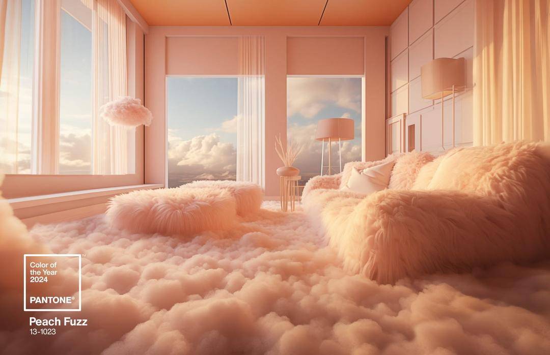 10 Rekomendasi Desain Ruangan dengan Color Pantone 2024 Peach Fuzz