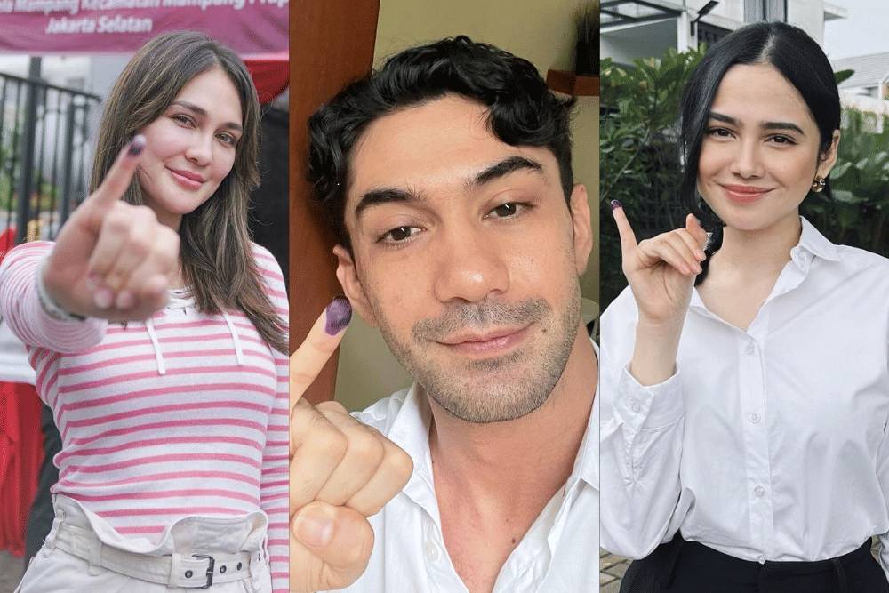 Potret 23+ Artis Nyoblos di Pemilu 2024, Say No to Golput!