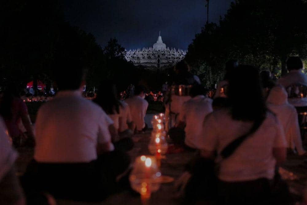Potret Festival Lampion Borobudur 2024 (tiktok.com/@akbarhendar)