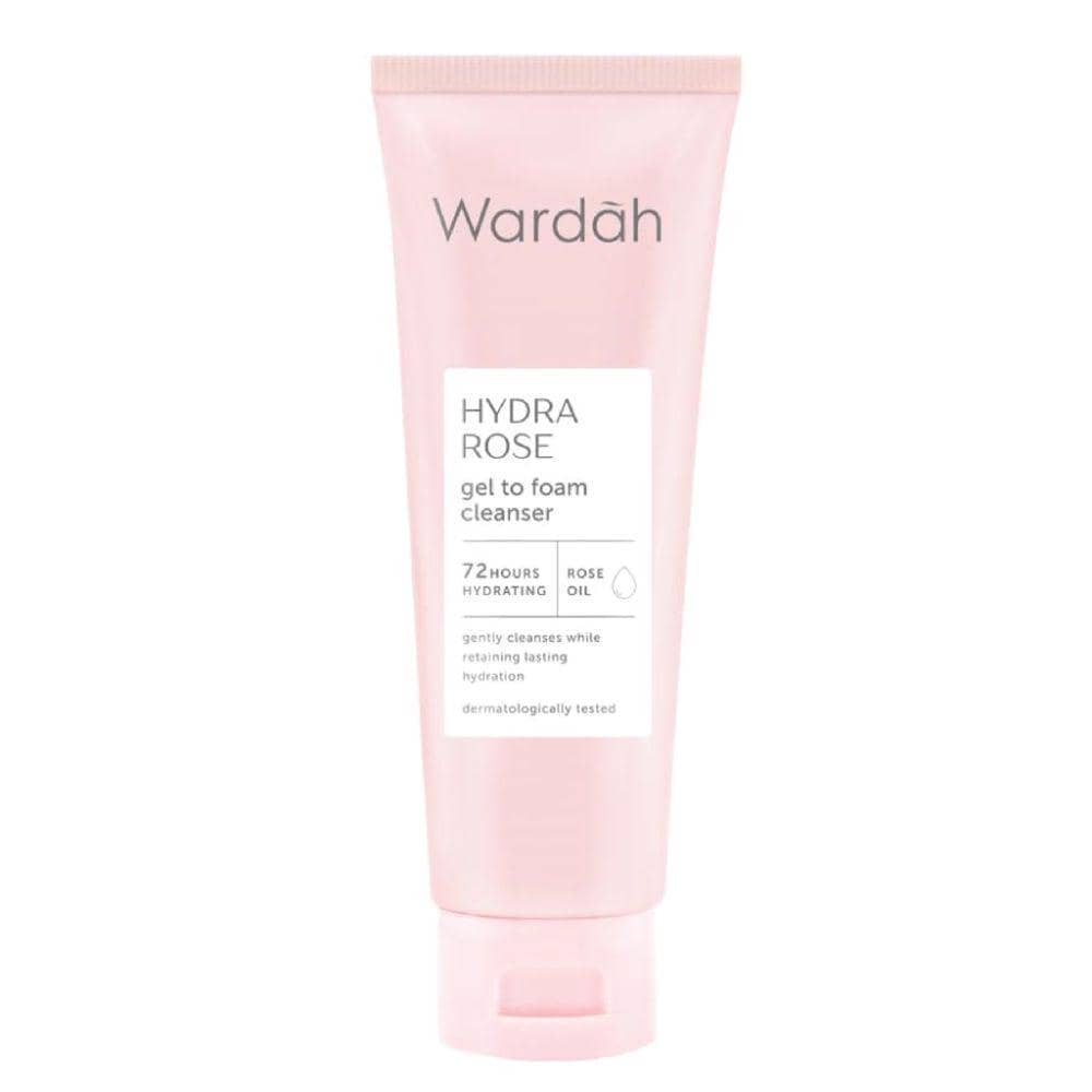 Wardah Hydra Rose Gel to Foam Cleanser (shopee.co.id/FAVOR Beauty Supplies)