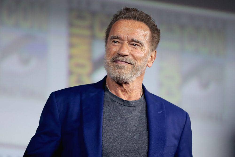 Arnold Schwarzenegger di San Diego Comic Con International 2019, untuk promosi Terminator: Dark Fate, di San Diego Convention Center, California (commons.wikimedia.org/Gage Skidmore)