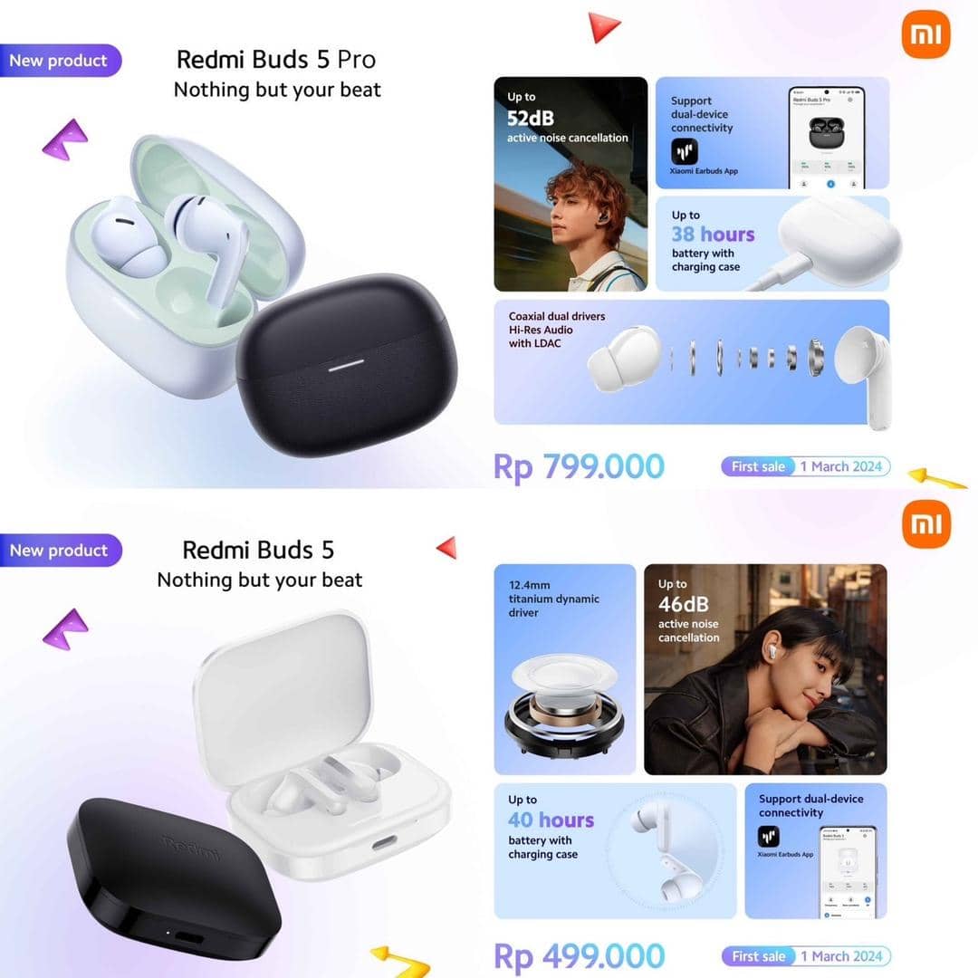 Redmi Buds 5 Series Xiaomi (dok.istimewa)