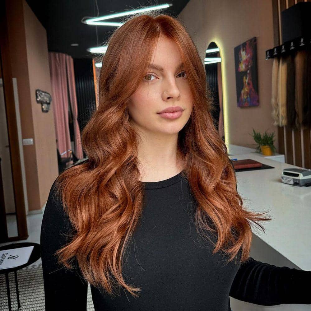 ilustrasi warna rambut copper
