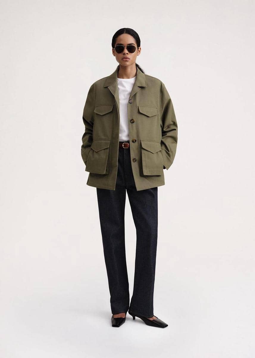 jaket warna hijau army