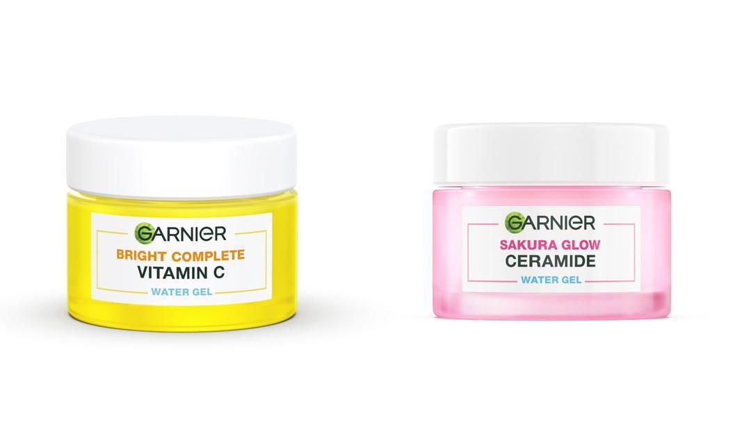 Review: GARNIER Water Gel Moisturizer Bright Complete vs Sakura Glow
