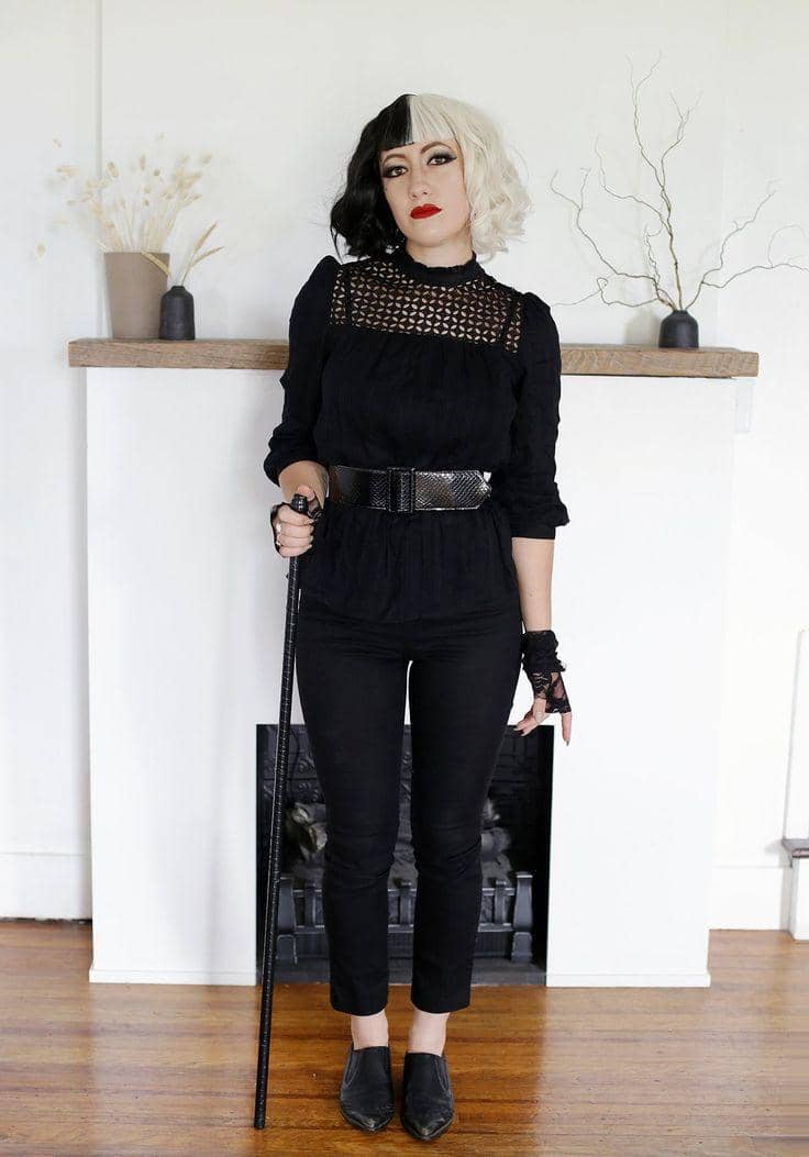Kostum Halloween Cruella De Vil