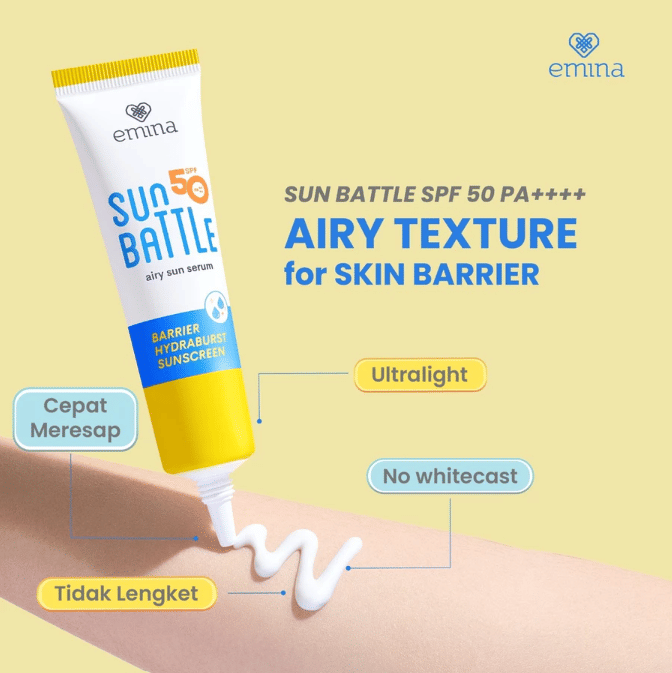 Emina Sun Battle SPF 50 PA++++ Barrier Hydraburst Sunscreen