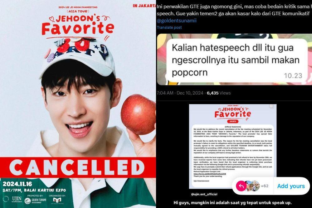 Kisruh Refund Fan meeting "Jehoon's Favorite", Belum 100% Lunas?