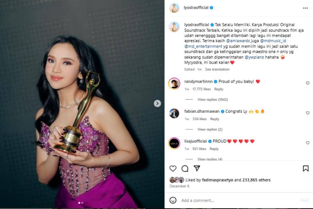 Instagram.com/lyodraofficial