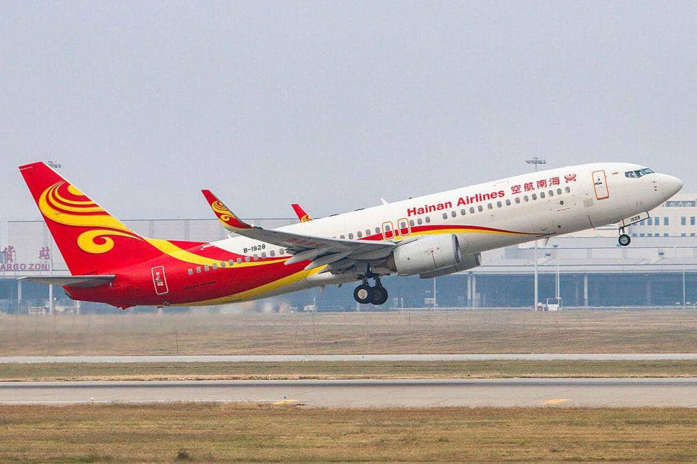 Potret pesawat maskapai Hainan Airlines
