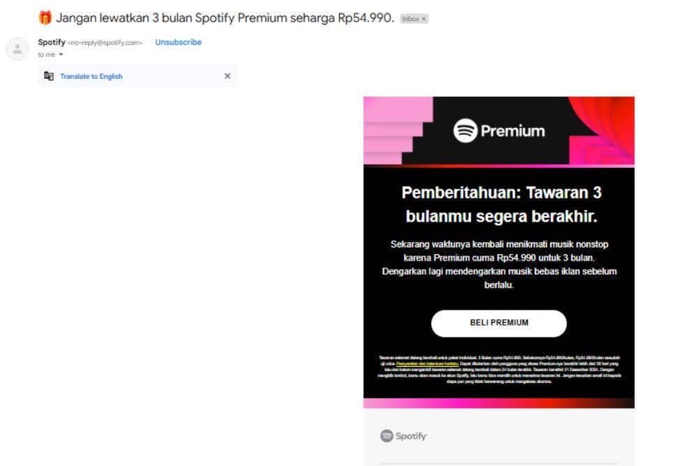 Spotify Courtesy via POPBELA.com/Evelyn Anggraini