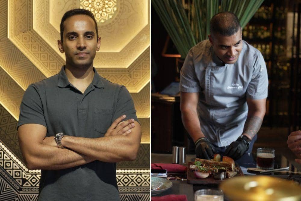 (Ki-ka: Dylan De Silva- Owner LDS Group, Chef Yogesh, Head Chef Cutt & Grill) Dok. Cutt & Grill