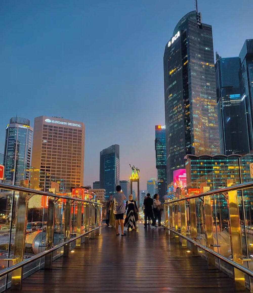 Pemandangan di Skydeck HI (Instagram.com/abaheshofi.khafidin)