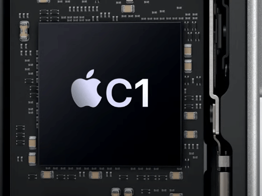 chip modem C1 pada iPhone 16e (youtube.com/Apple)