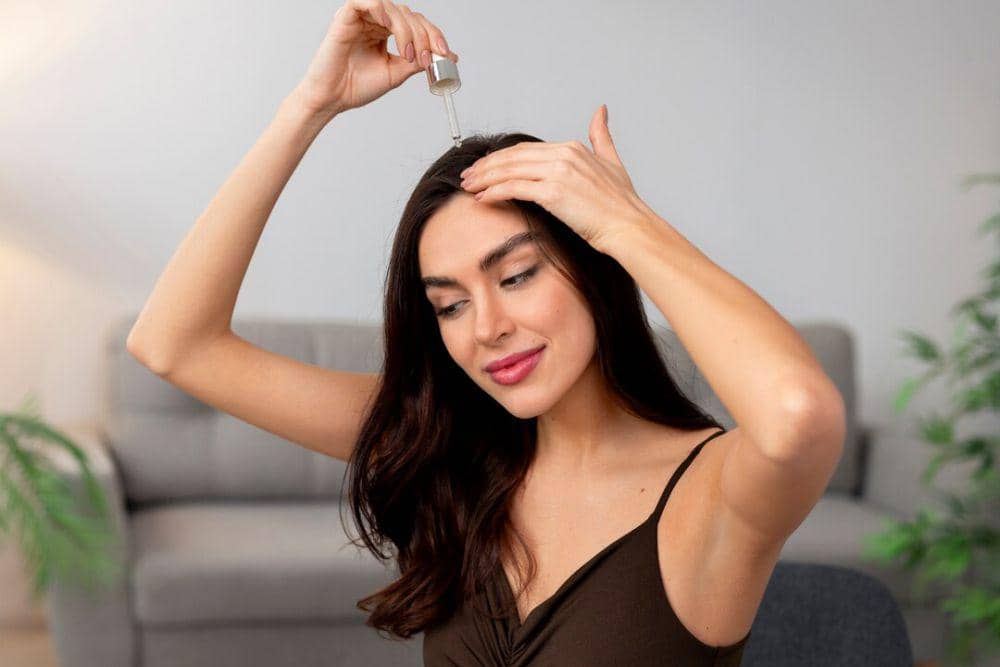 ilustrasi menggunakan produk rambut (freepik.com/freepik)