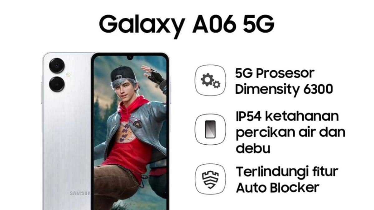 Samsung Galaxy A06 5G, Hape Dua Jutaan Gaming Lancar dan Makin Aman