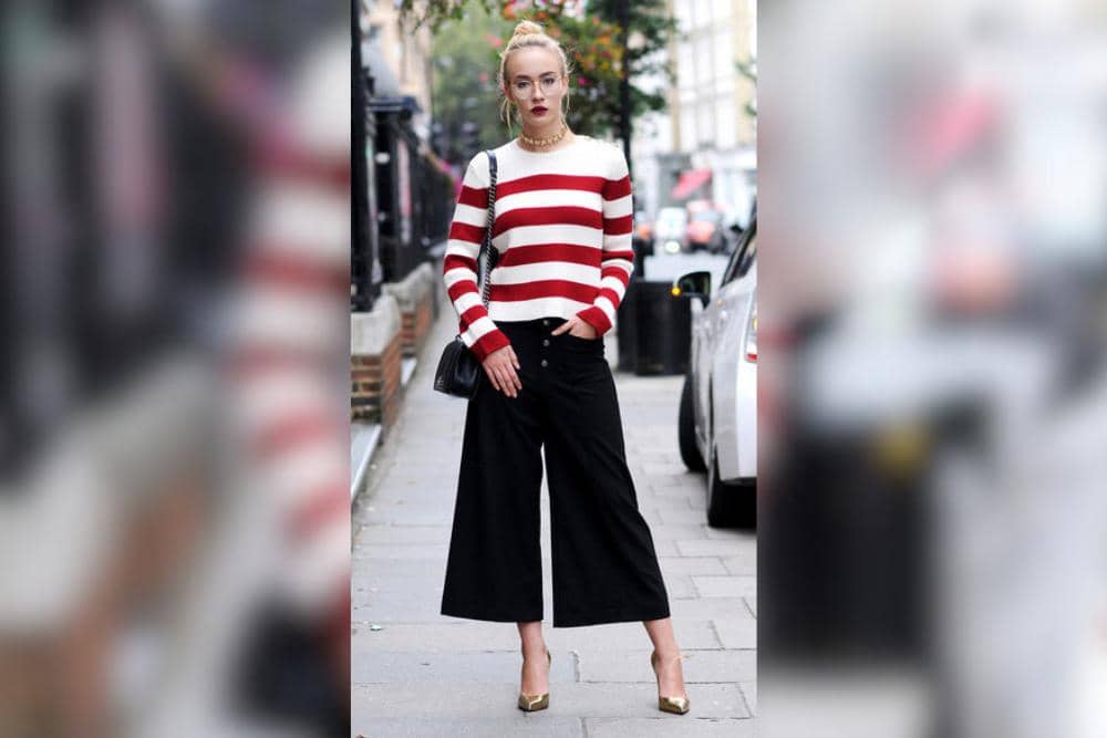 OOTD kulot hitam dan sweater