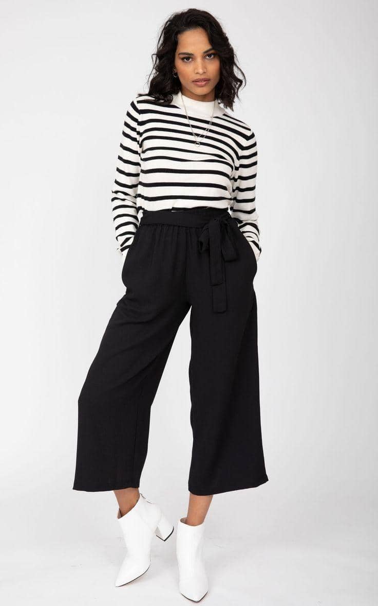 OOTD kulot hitam dan sweater