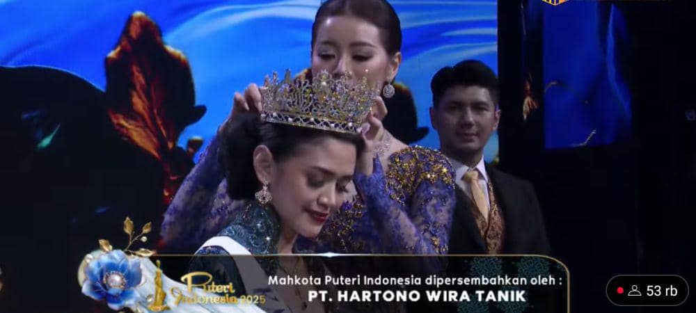 Rinanda Maharani Dinobatkan Sebagai Puteri Indonesia Pendidikan 2025. (dok. youtube.com/OfficialPuteriIndonesia)