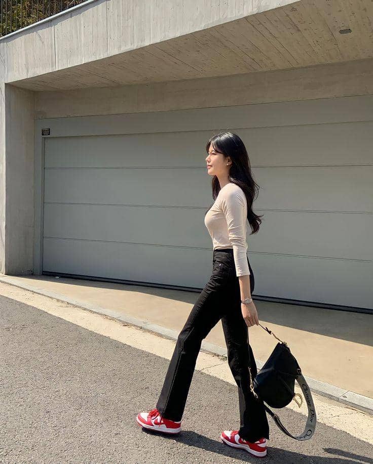 sneakers high-top dan low-top