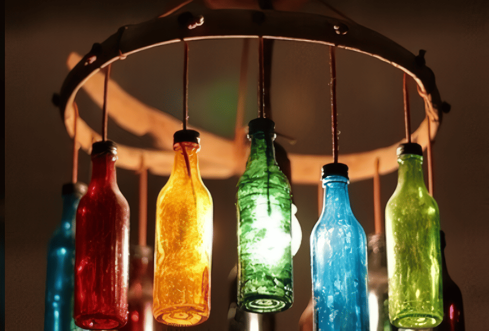 Lampion dari botol kaca 