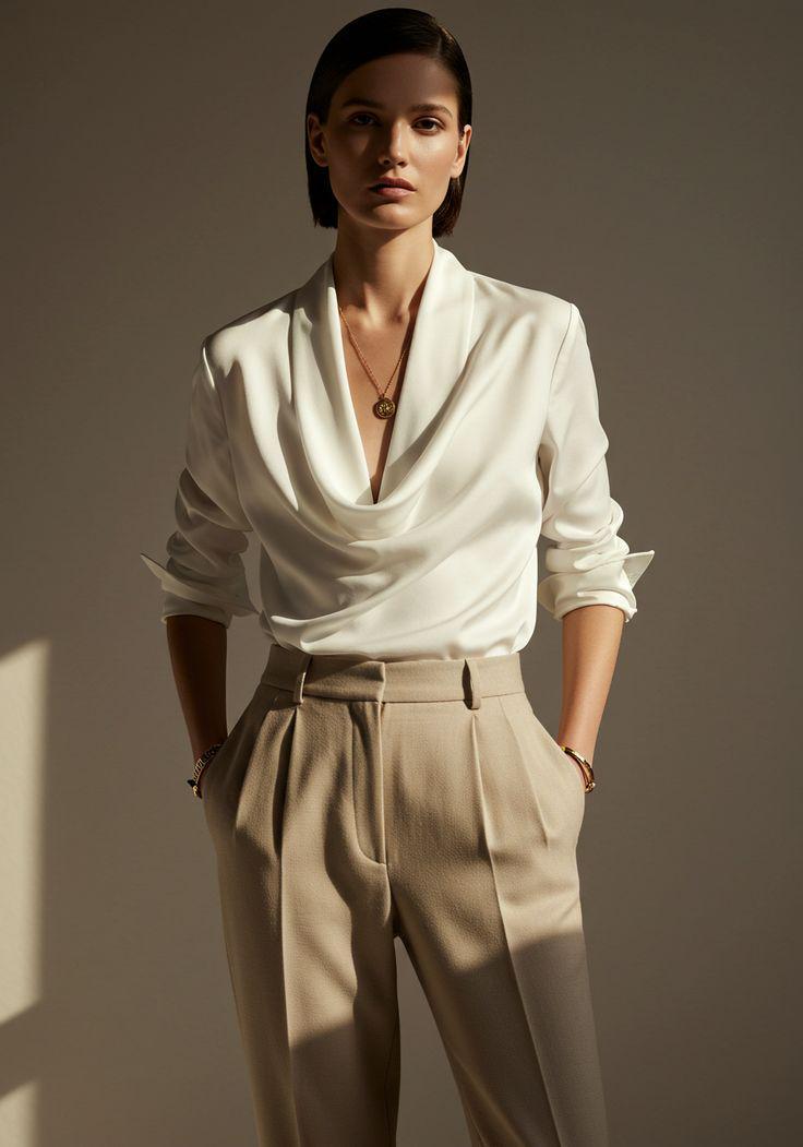 draped blouse