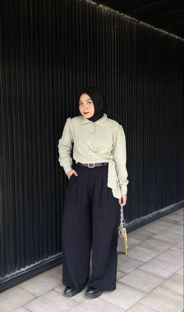OOTD hijab untuk wanita bertubuh gemuk