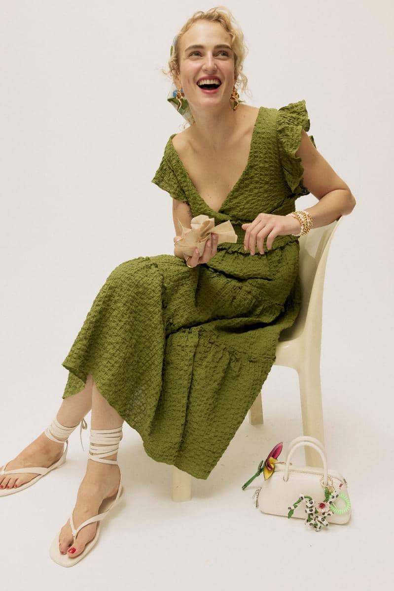 Flutter Sleeve Tiered Midi Dress.jpg