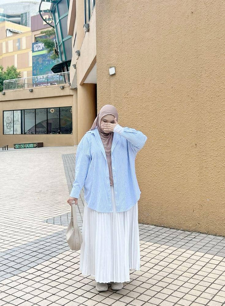 OOTD hijab untuk wanita bertubuh gemuk