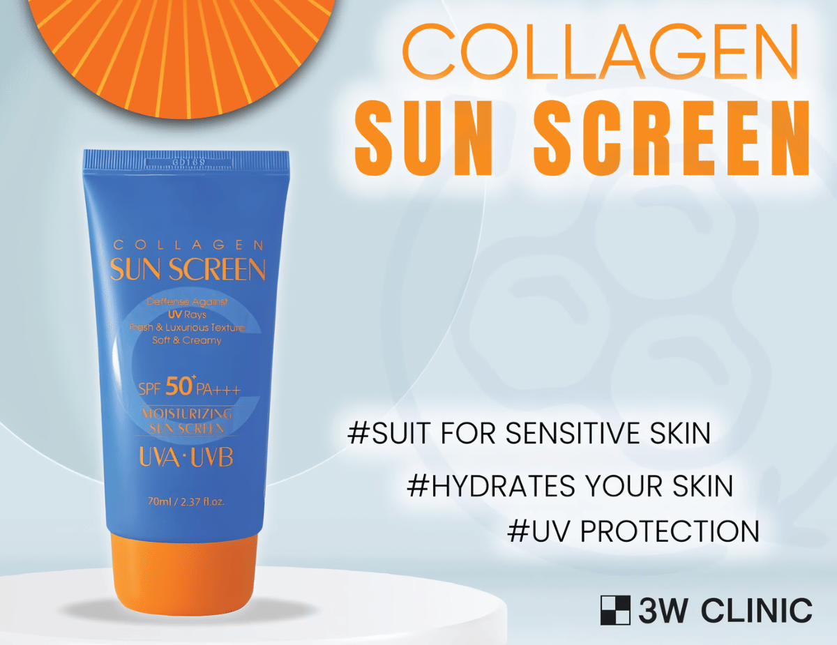 3W Clinic Intensive UV Sunblock Cream Collagen